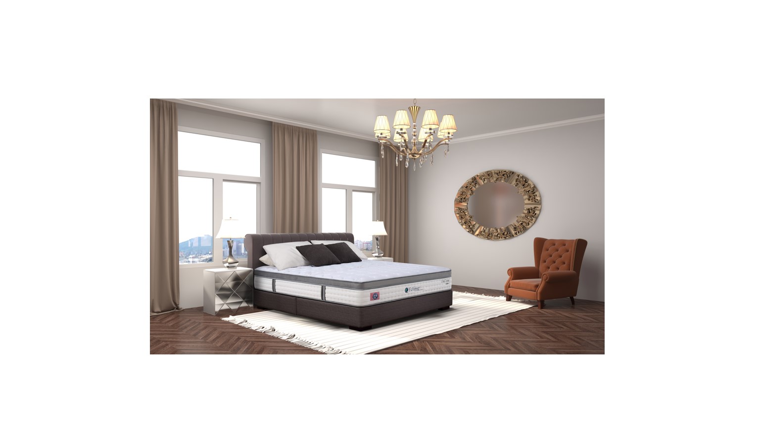 Eclipse Life Care Cuba II Queen Size Pocketed Spring Mattress